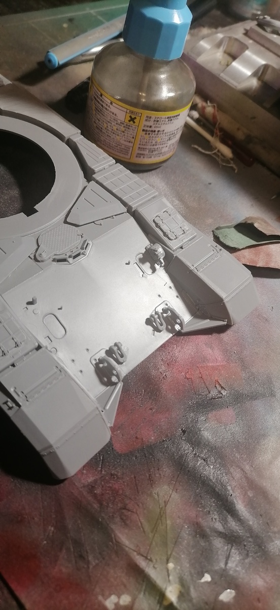 Передняя часть. В процессе сборки.