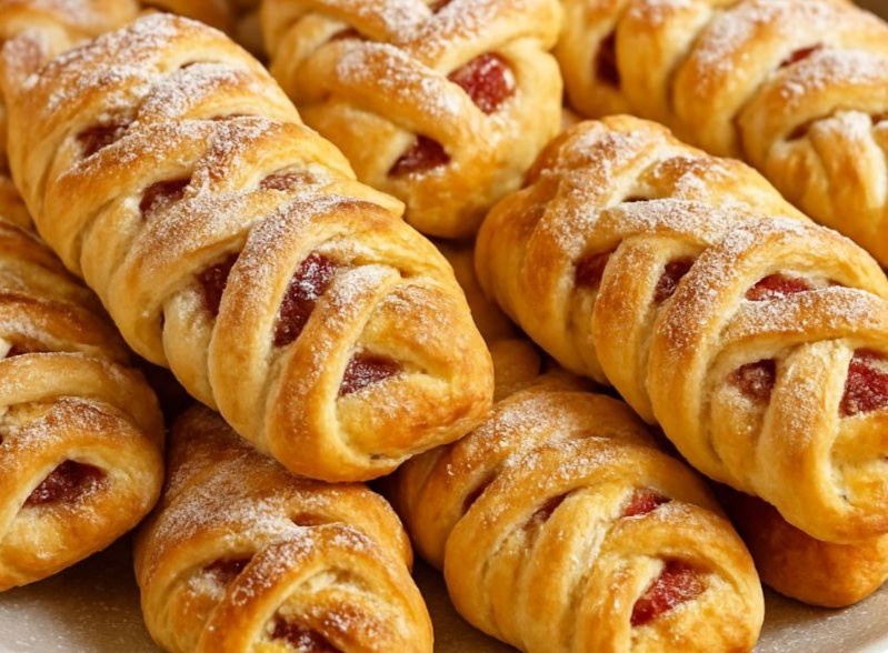 МОЛОЧНЫЕ КОСИЧКИ С ЯБЛОЧНОЙ НАЧИНКОЙ - Вкусно Просто Быстро