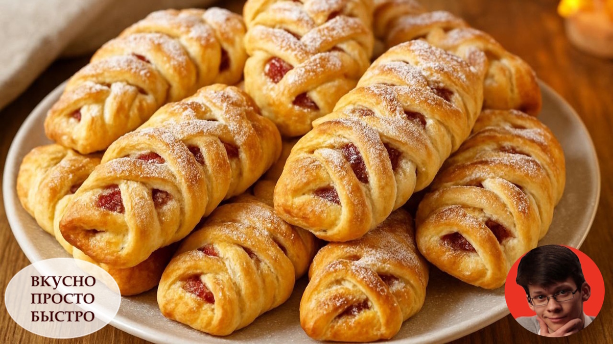 МОЛОЧНЫЕ КОСИЧКИ С ЯБЛОЧНОЙ НАЧИНКОЙ - Вкусно Просто Быстро