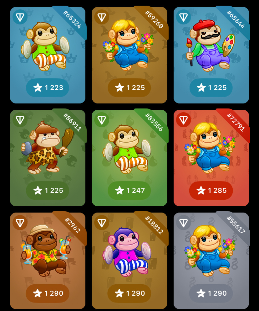 Забавные обезьянки разных моделей 