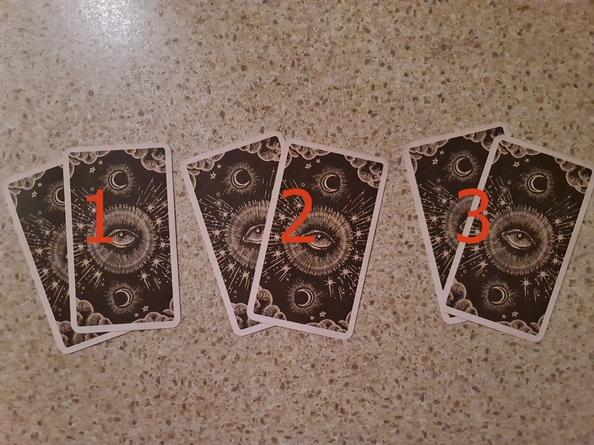 Позиции расклада. Фото автора 