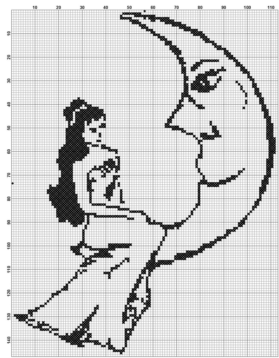 Размер 111 на 145 стежков.