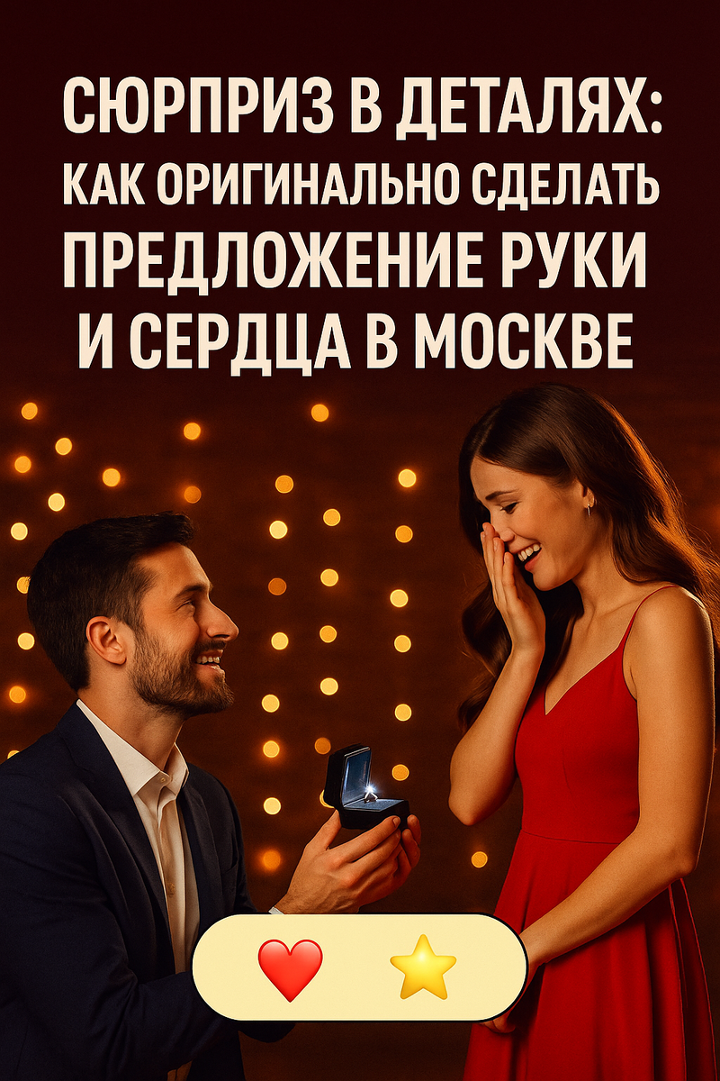 Момент предложения руки и сердца: эмоции, которые остаются навсегда.