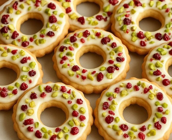 ПЕЧЕНЬЕ «Новогодние веночки» - Вкусно Просто Быстро