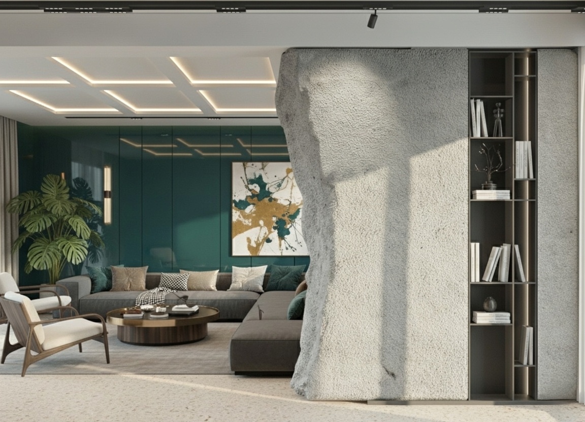 отличный пример скалы, разделяющей пространство