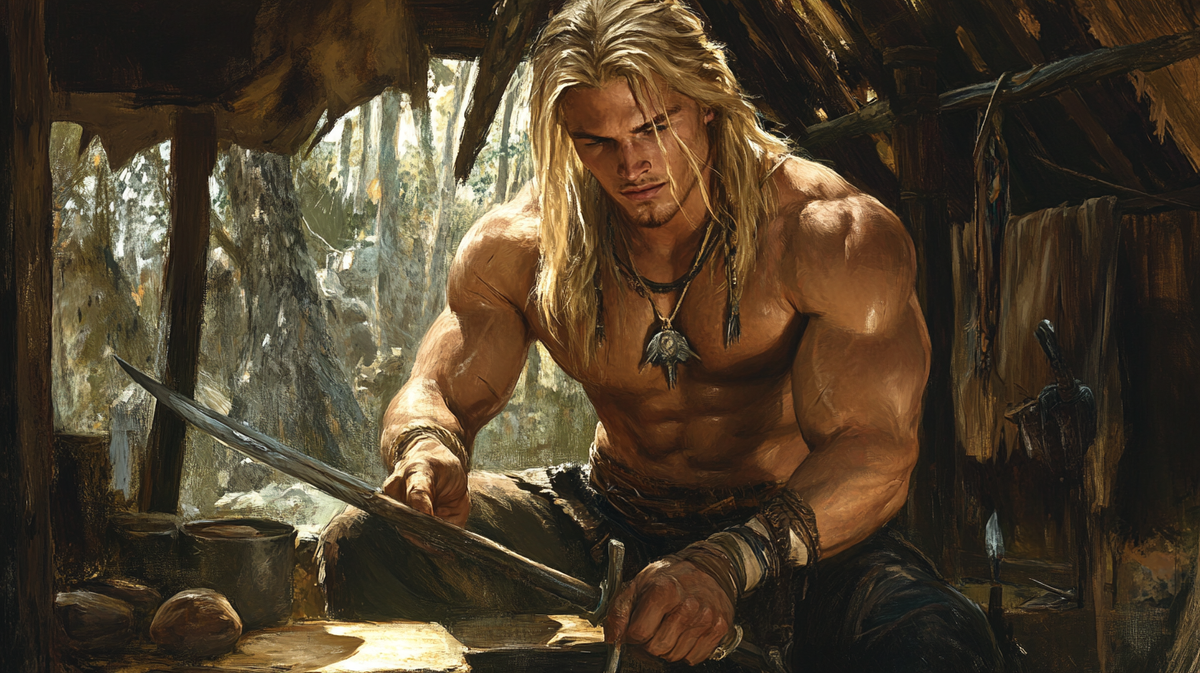 Ятти молча собирался, проверяя острие своего ножа и прочность заранее заготовленной рогатины