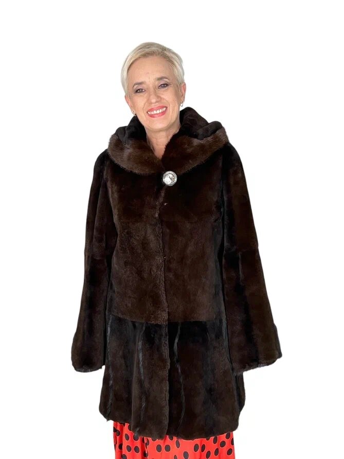 Переделка пальто из бобрика. Ателье Ирины Берзиной.