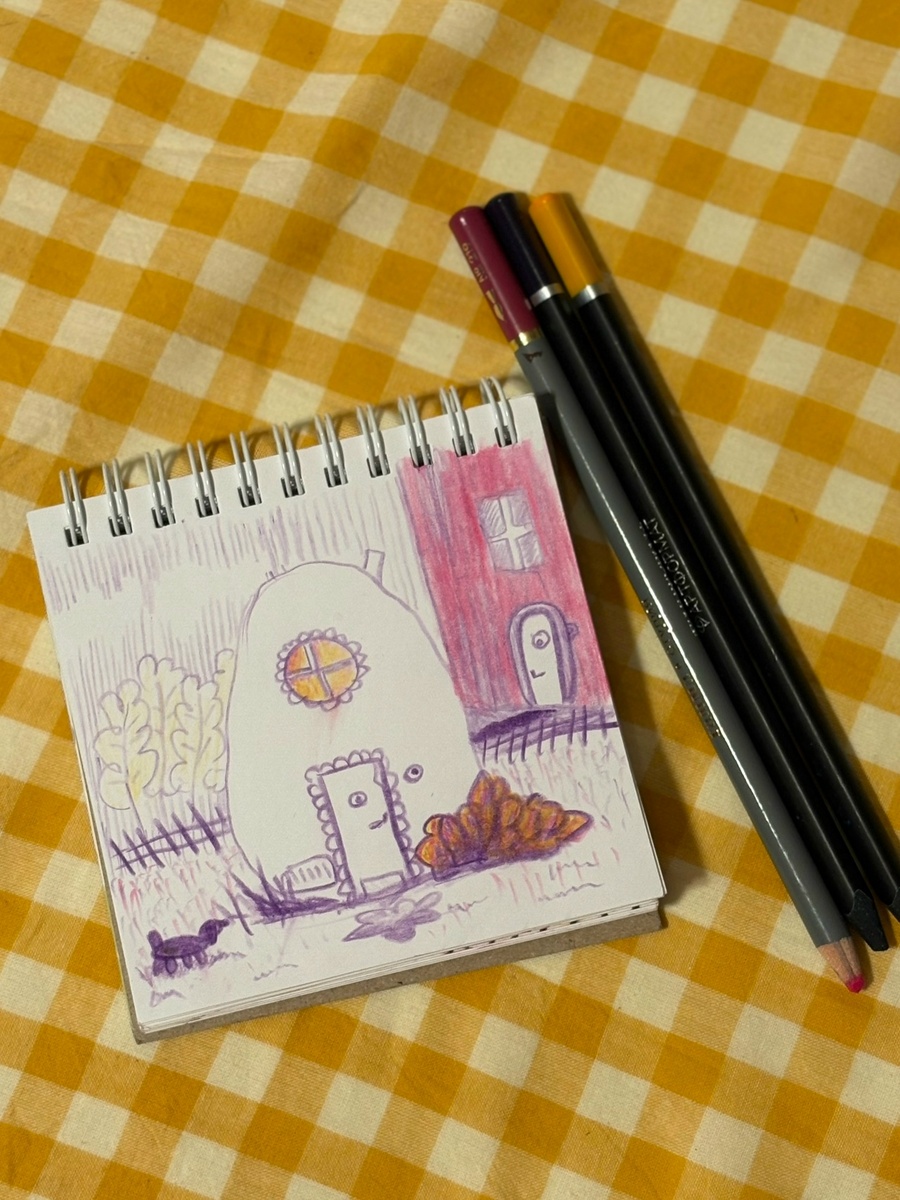 Первые наброски для иллюстраций книги