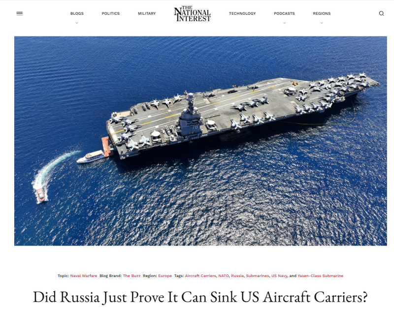    ФОТО: СКРИНШОТ СТРАНИЦЫ САЙТА NATIONALINTEREST.ORG