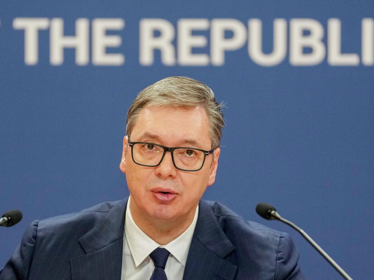    Президент Сербии Александр Вучич© AP Photo / Darko Vojinovic
