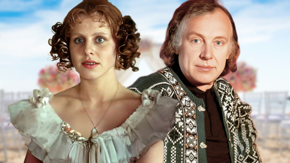 Иннокентий Смоктуновский с дочерью.