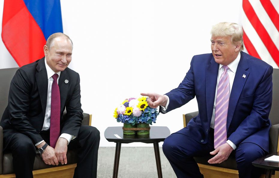 Владимир Путин и Дональд Трамп. Фото: Михаил Метцель/ТАСС