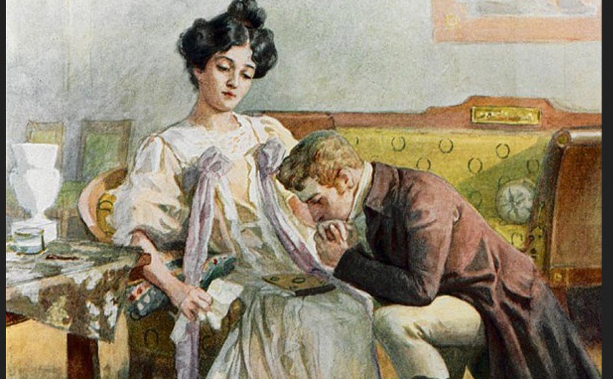 Е.П. Самокиш-Судковская. Иллюстрация к "Евгению Онегину" изд. 1908 года