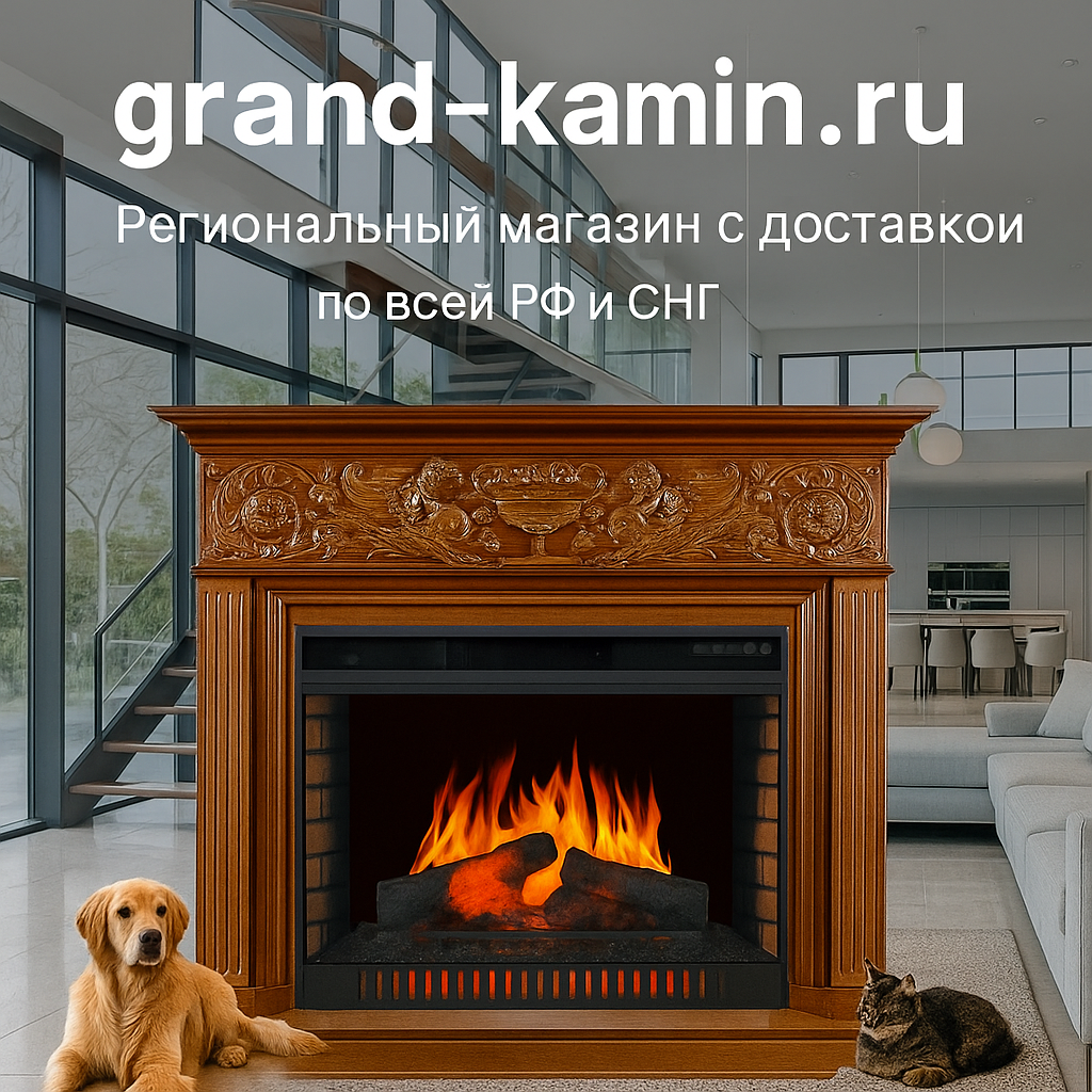    Электрокамин Palace Орех: Создайте Уют и Стиль в Вашем Доме С Современными Технологиями Яркого Огня! Kamin