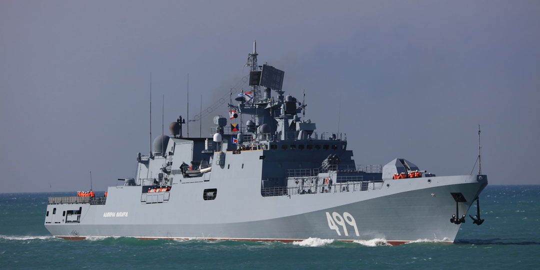 Новый флагман Черноморского флота - фрегат проекта 11356Р "Адмирал Макаров"