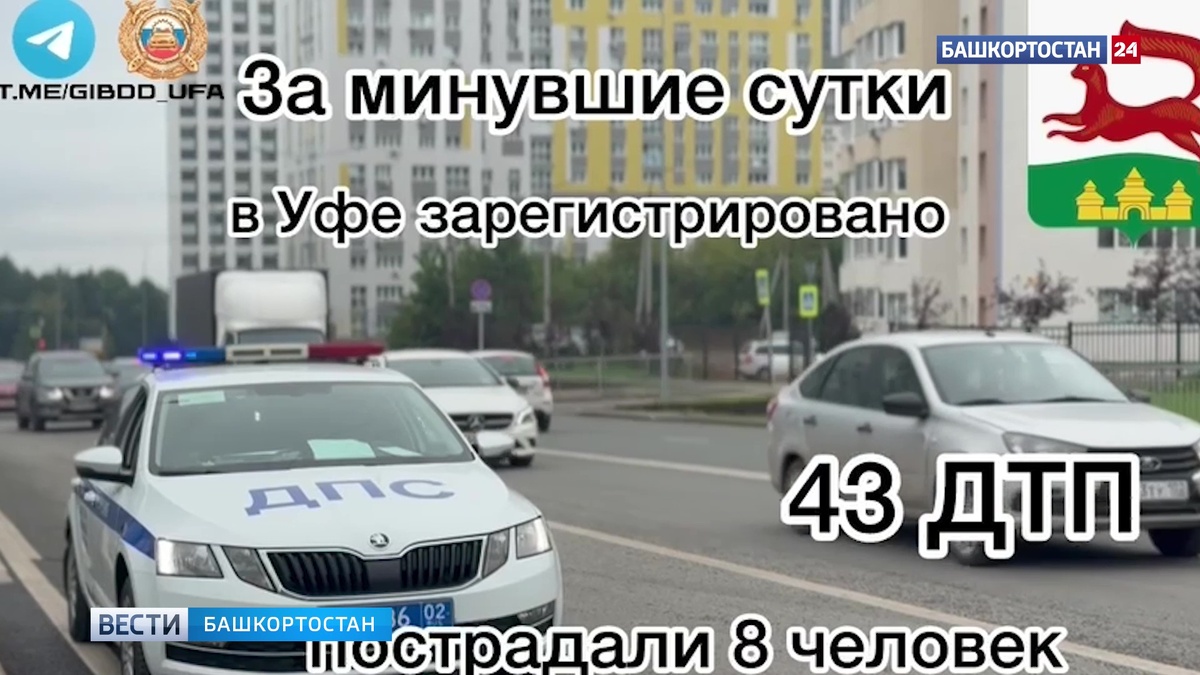    За сутки сотрудники ГИБДД Уфы задержали пять нетрезвых водителей