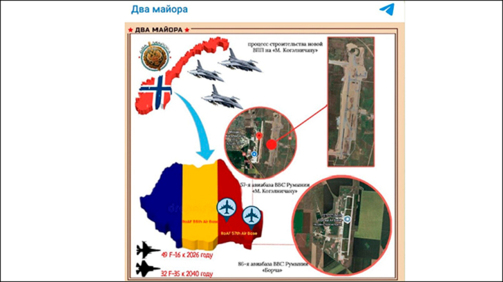   Милитаризация Румынии идёт полным ходом//Скриншот поста из ТГ-канала "Два майора"