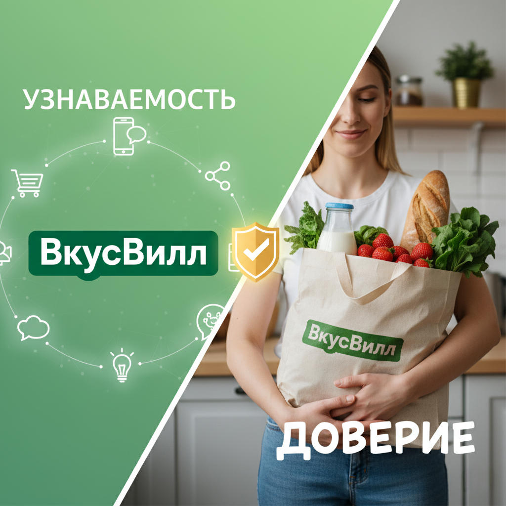 ВкуссВилл узнаваемость и доверие
