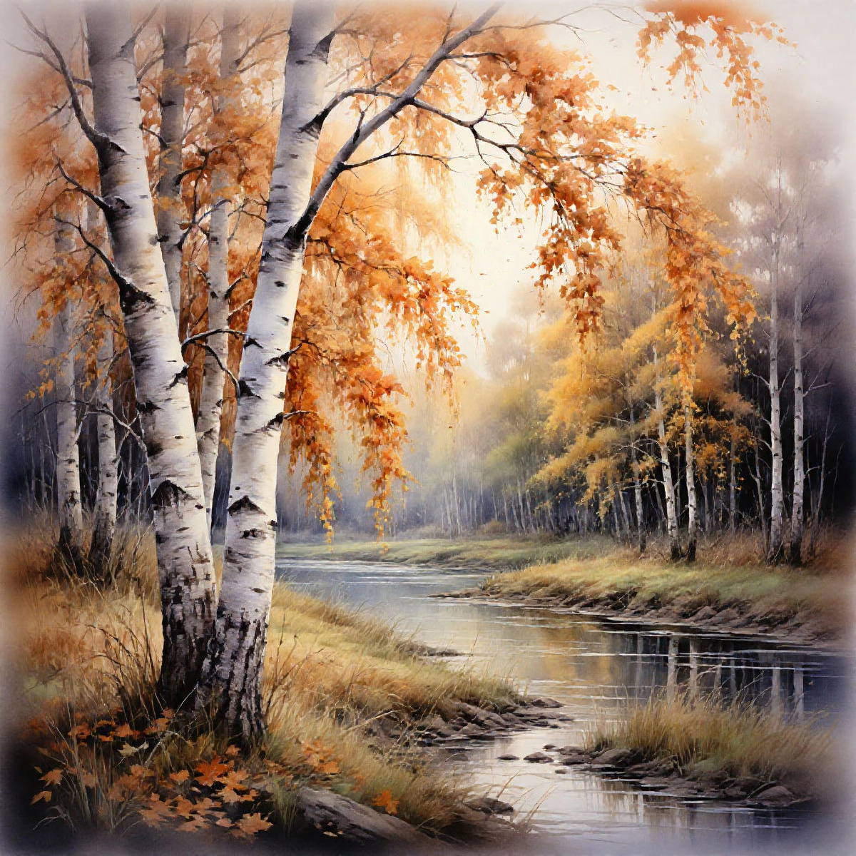 Осенняя березка