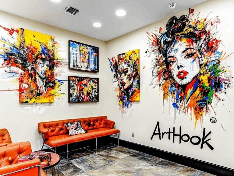    Роспись стен в салоне красоты: как превратить интерьер в магнит для клиентов и увеличить прибыль Art-Hook.Ru