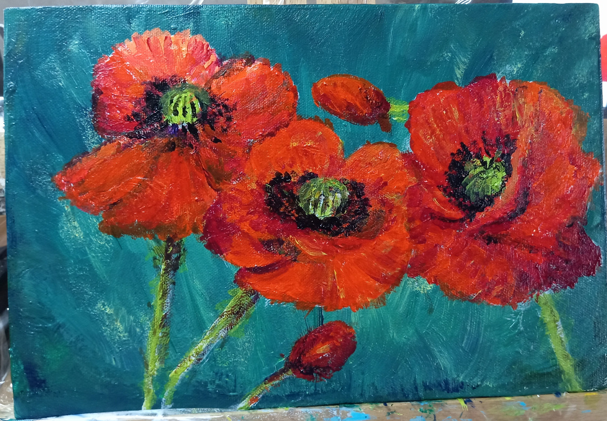 Акрил, холст на подрамнике 20х30