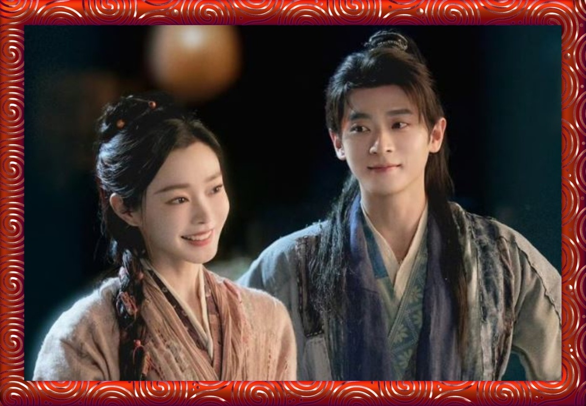 кадр из дорамы. Какой игривый взгляд у Чэн Лэя !!!