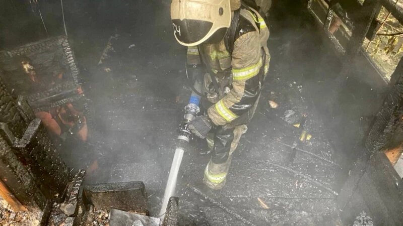     Пожар на ул. Димитрова Телеграм-канал МЧС Алтайского края