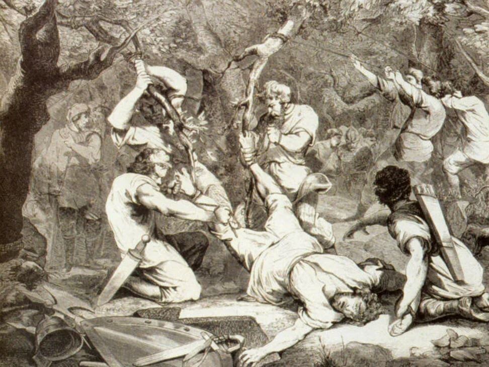 Казнь князя Игоря древлянами