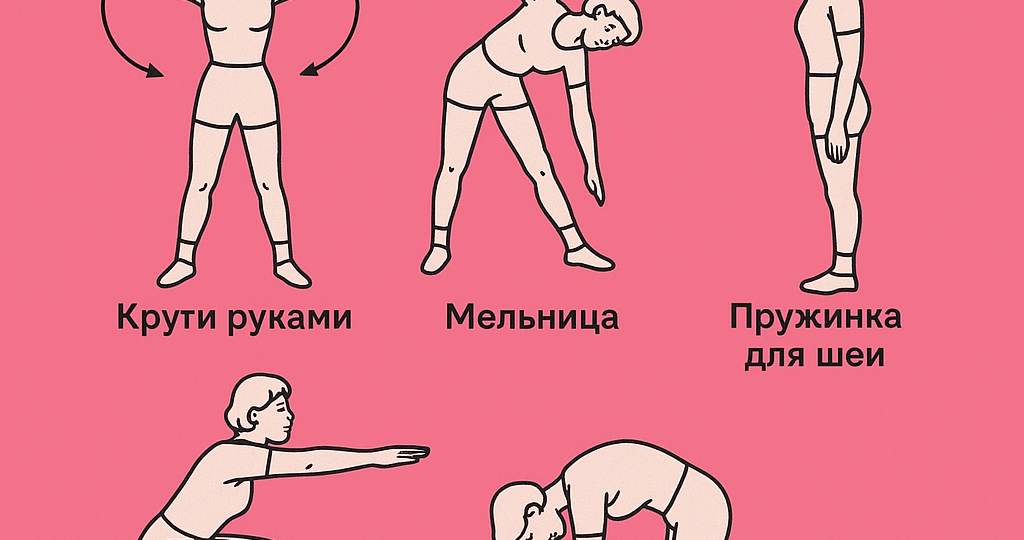 Советская зарядка: 5 движений для здоровья суставов