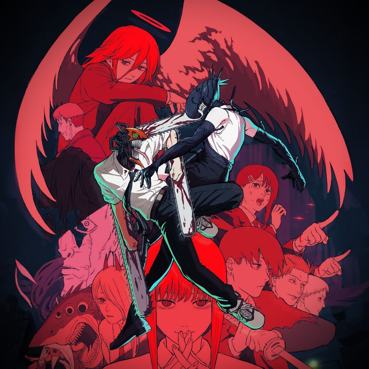 Постер аниме фильма «Человек-бензопила: История Резе»