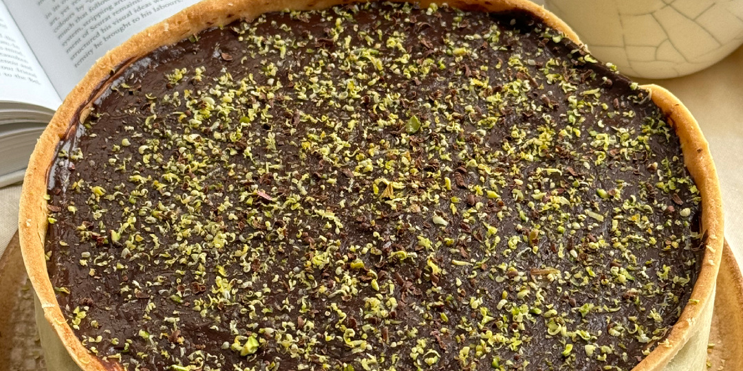 Парижский флан фисташка-шоколад