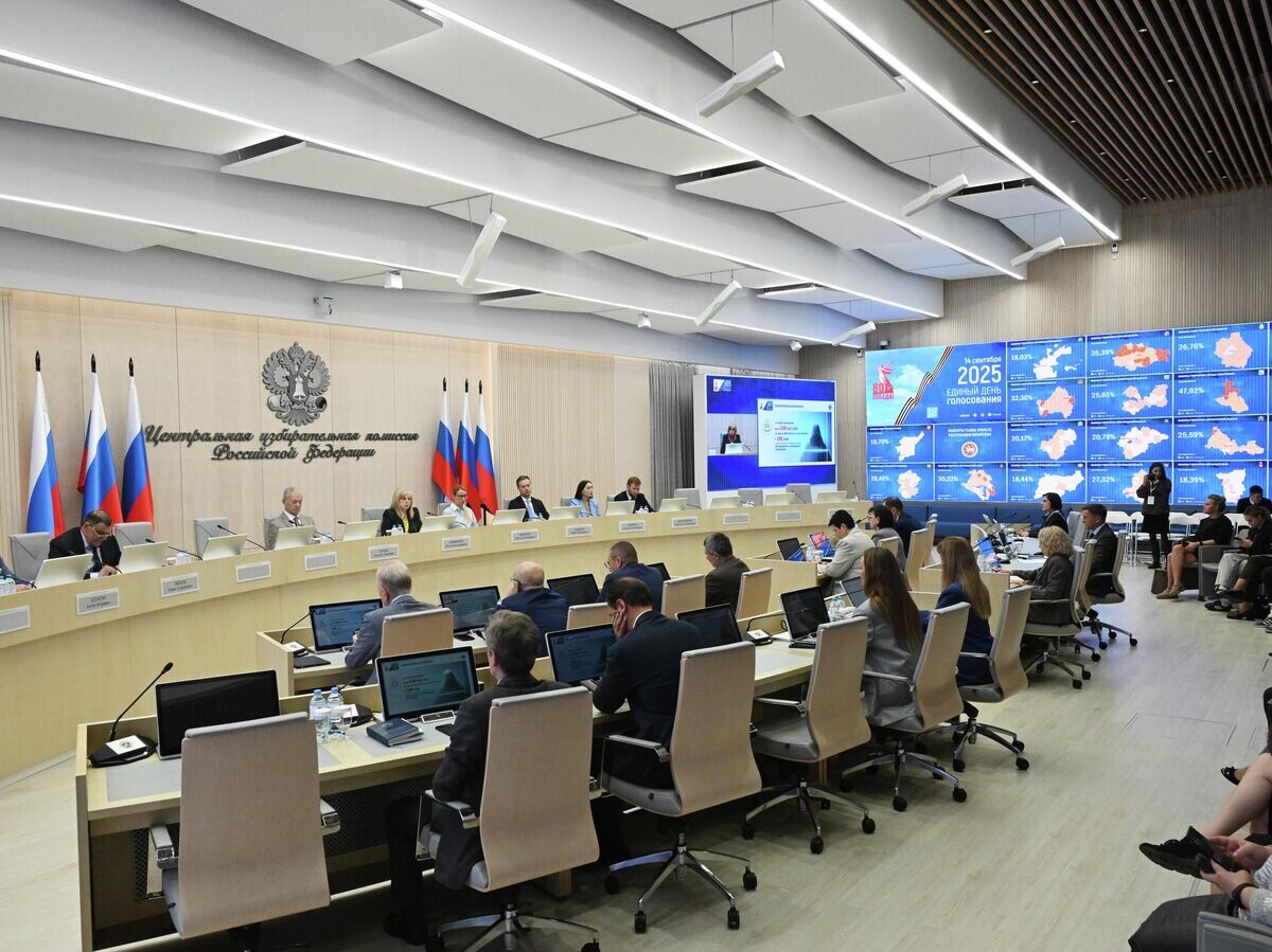    Брифинг в информационном центре ЦИК РФ© РИА Новости / Кирилл Каллиников