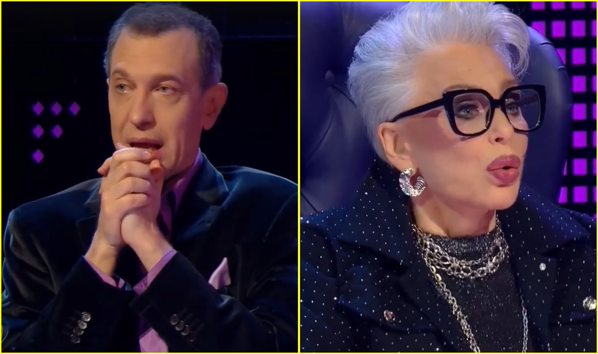 Сергей Соседов и Ирина Понаровская. Фото: кадр шоу "Суперстар" от 13.09.2025 (канал НТВ)