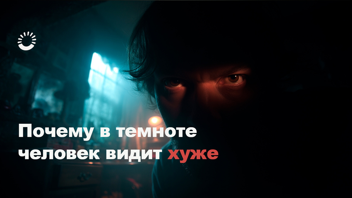 Человек способен различать предметы при слабом освещении