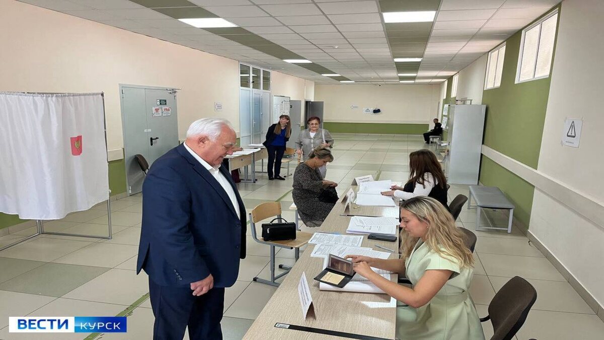    Николай Жеребилов отдал свой голос на выборах губернатора Курской области