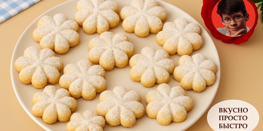 ПЕЧЕНЬЕ «Снежинки» БЕЗ ФОРМОЧЕК. Нежное, рассыпчатое, с ванильным ароматом! Создаём зимнюю сказку на кухне