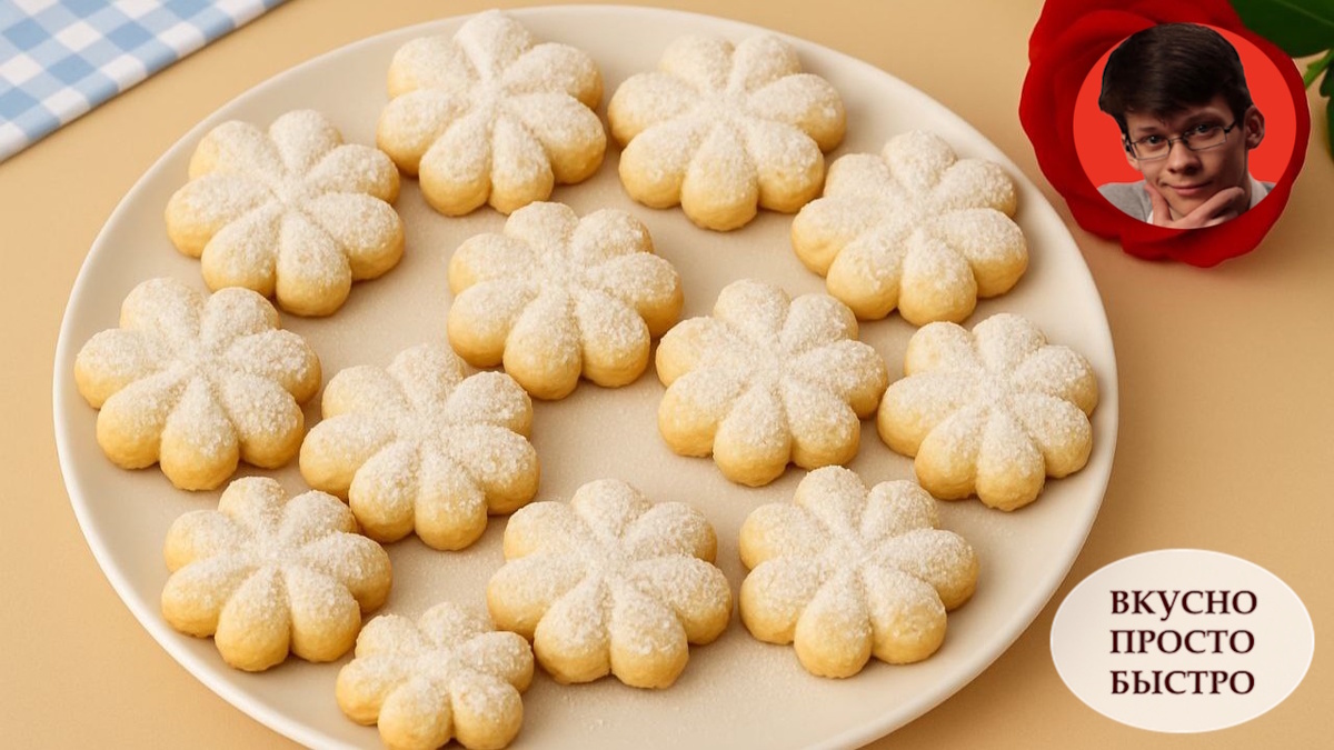 ПЕЧЕНЬЕ «Снежинки» БЕЗ ФОРМОЧЕК - Вкусно Просто Быстро