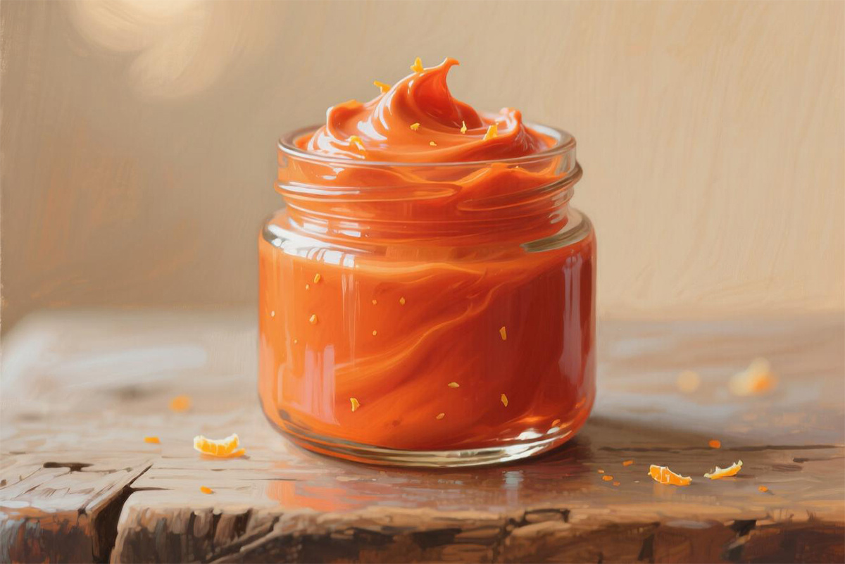 Крем из красного апельсина