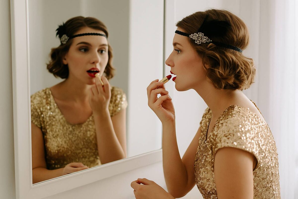 Девушка в платье в стиле Гэтсби