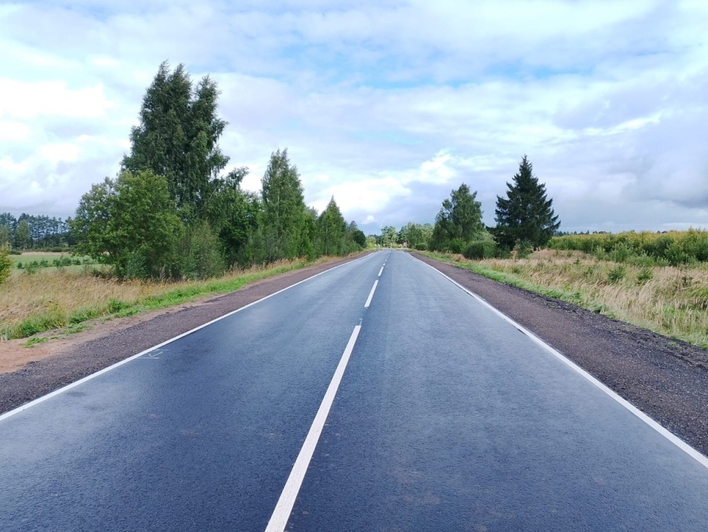 В Тверской области по нацпроекту отремонтировали социально важную дорогу