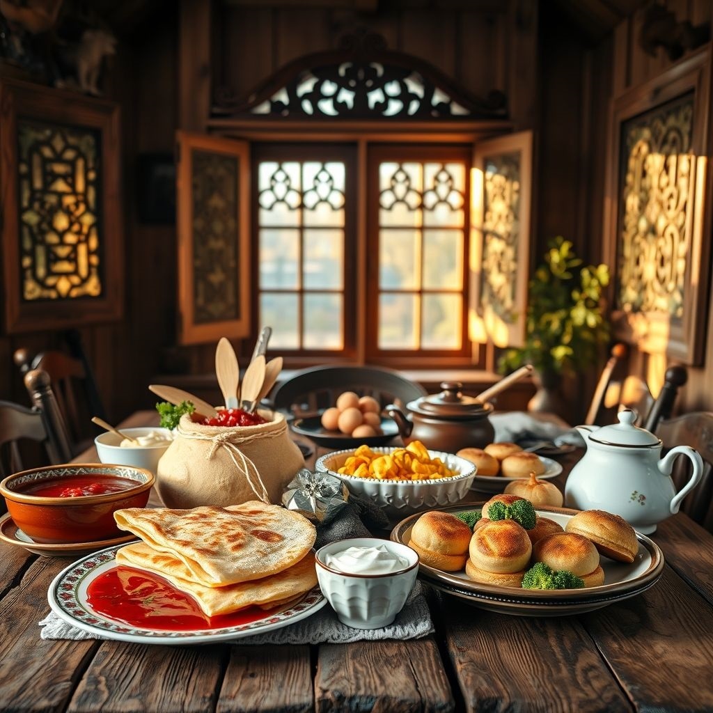 в традициях русской кухни