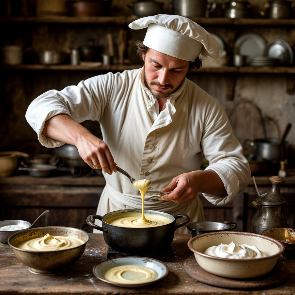 Вот так нейросеть видит создание майонеза. Не будем ей мешать.