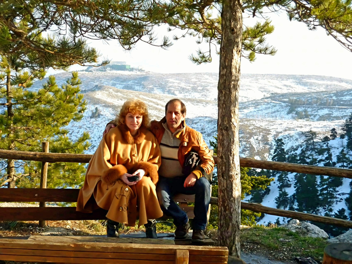 Мы с мужем Гора Парнита (Πάρνηθα ) Аттика 