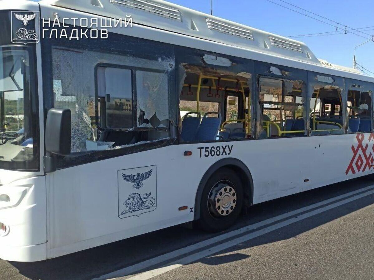    Последствия атаки со стороны ВСУ в Белгороде© Фото : Настоящий Гладков/Telegram