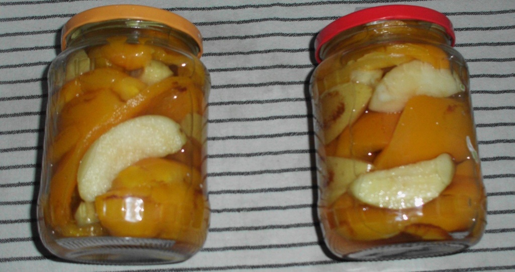 Сладкий перец с яблоками и корицей, на зиму