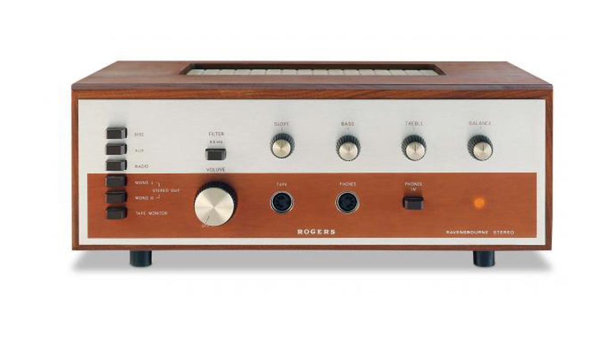 Первый транзисторный усилитель Rogers Ravensbourne