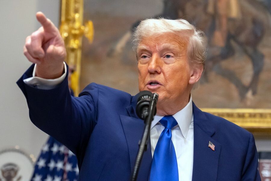    Президент США Дональд Трамп / Источник: © Mark Schiefelbein/AP/TASS