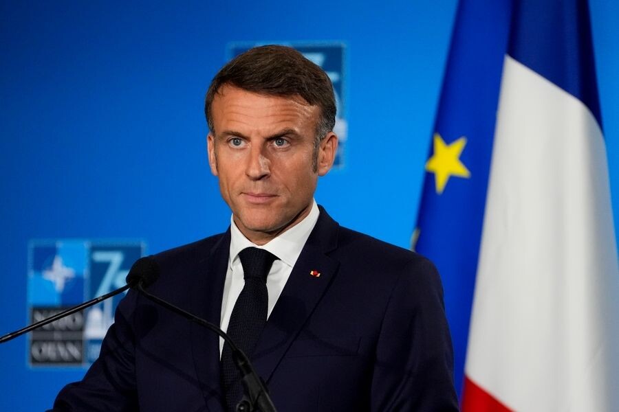    Президент Франции Эммануэль Макрон / Источник: © Stephanie Scarbrough/AP/TASS