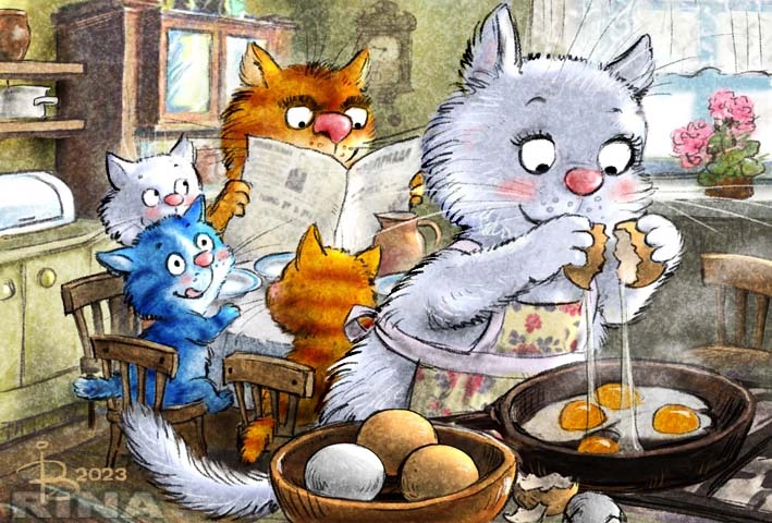 очаровательные коты Рины Зенюк