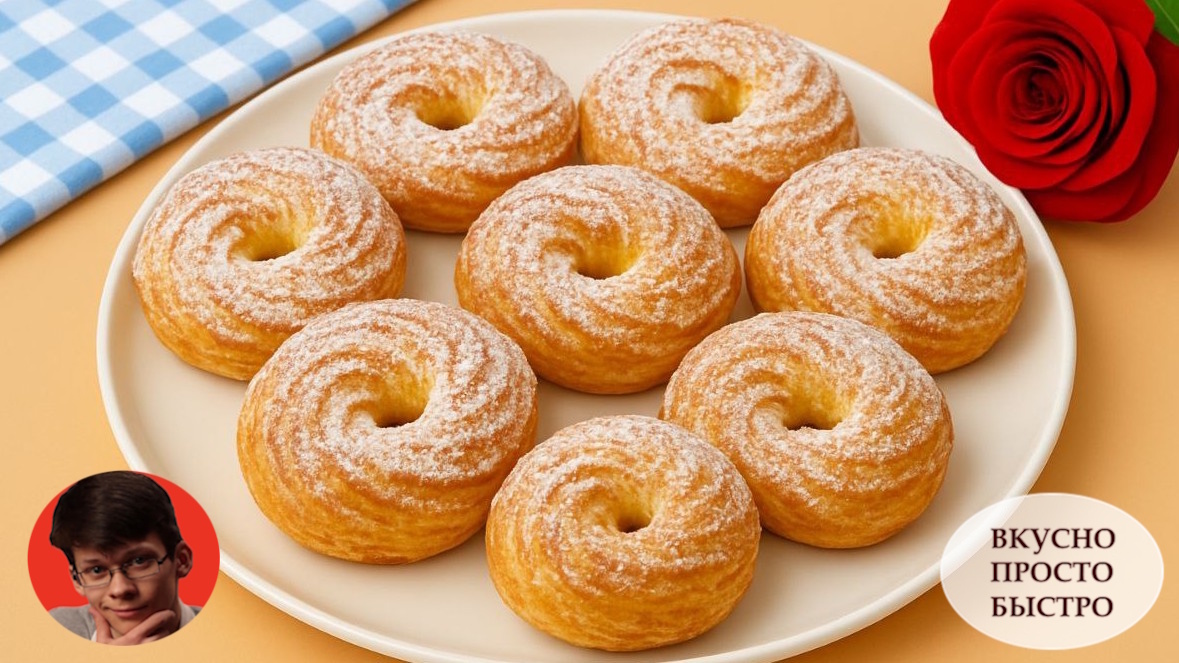 ВОЗДУШНЫЕ ТВОРОЖНЫЕ КОЛЬЦА - Вкусно Просто Быстро
